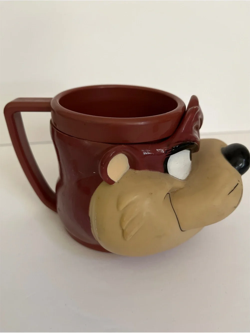 Vintage Looney Tunes Tasmanian Devil 3D Plastic Mug
